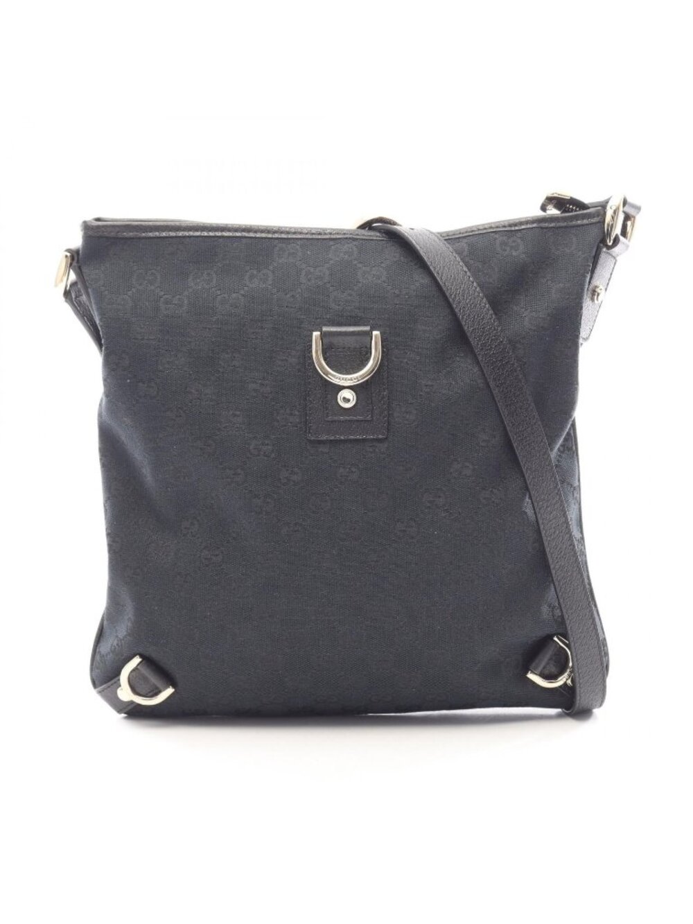 Gucci Shoulder Bag Abbey GG Canvas Black